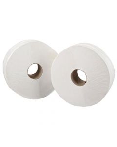 MAXIMA MINI JUMBO TOILET ROLL 150 METRE WHITE (PACK OF 12)