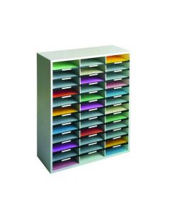FELLOWES 36 COMPARTMENT LITERATURE SORTER A4 DOVE GREY 25061