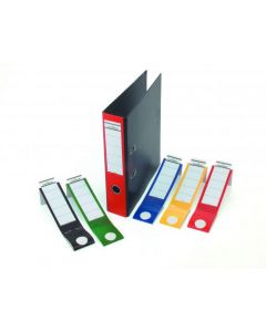 DURABLE ORDOFIX SELF-ADHESIVE FILE SPINE LABEL, 60MM, ASSORTED, (PACK OF 10 LABELS) 8090/00