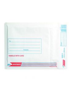 GOSECURE BUBBLE LINED ENVELOPE SIZE 5 220X265MM WHITE (PACK OF 100) KF71450