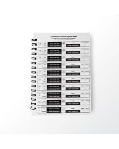 GDPR COMPLIANT OGHAM CONFIDENTIAL VISITORS SIGN-IN BOOK - 450 SIGN-INS PER BOOK