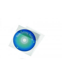 DURABLE CD/DVD POCKET PROTECTIVE WITH FLAP REF 524519 [PACK 25]