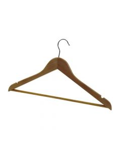 ALBA WOODEN COAT HANGER (PACK OF 25) PMBASICBO