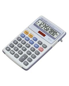 SHARP WHITE AND GREY 10-DIGIT SEMI-DESKTOP CALCULATOR EL334FB