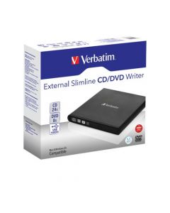 VERBATIM BLACK MOBILE DVD REWRITER USB 2.0 (FULLY COMPLIANT WITH MDISC ARCHIVE TECHNOLOGY) 98938