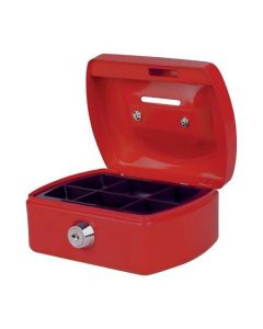 PAVO CASH BOX 5 WITH COIN SLOT RED