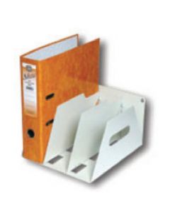 ROTADEX 3-SECTION LEVER ARCH FILING RACK A4 SMOKE WHITE LAR3