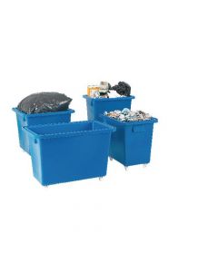 BOTTLE SKIP 790X470X550MM 4X50MM SWIVEL BLUE 328225