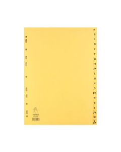 BUFF A4 20-PART A-Z INDEX (FITS A4 RING BINDERS OR LEVER ARCH FILES) WX26011