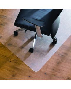 CLEARTEX CHAIR MAT HARD FLOOR 1200X750MM CLEAR FL74191