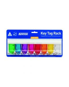 KEVRON STANDARD KEY TAGS ASSORTED (PACK OF 8) ID6TRL
