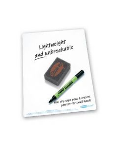 SHOW-ME WHITEBOARD A4 PLAIN (PACK OF 35) C/SMB