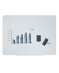 BI-OFFICE MAGNETIC GLASS DRYWIPE BOARD 1500X1200MM GL110101