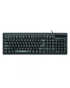 Q-CONNECT ERGONOMIC WIRED KEYBOARD BLACK KF00779