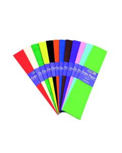 BRIGHT IDEAS CREPE PAPER ASSORTED (PACK OF 12) BI0568