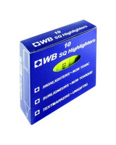 YELLOW HI-GLO HIGHLIGHTER PEN (PACK OF 10) HI2717 819111