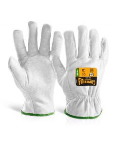 BEESWIFT GLOVEZILLA CUT RESISTANT DRIVERS GLOVE WHITE L (PAIR)