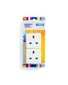 STATUS EUROPEAN TRAVEL ADAPTOR (PACK OF 8) SEUROAB2PK4