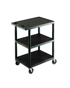 GPC 3 SHELF SERVICE TROLLEY BLACK GI341L