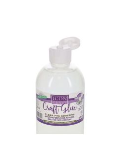 ICON CRAFT 500ML CLEAR PVA CRAFT GLUE (10 PACKS)