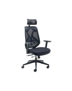 ARISTA STEALTH HIGH BACK CHAIR WITH HEADREST BLACK KF80304