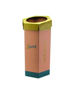 2WORK RECYCLING BIN GREEN (PACK OF 3) CAP582758/A