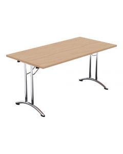MORPH FOLDING RETANGULAR TABLE - 1500MM X 750MM - BEECH