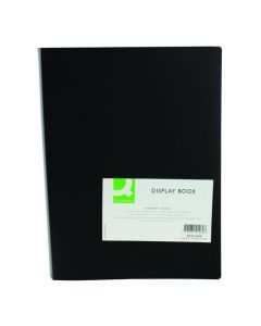 Q-CONNECT POLYPROPYLENE DISPLAY BOOK 40 POCKET BLACK KF01260