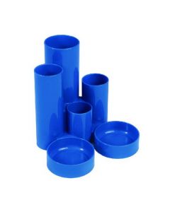 Q-CONNECT DESK TIDY BLUE (W130 X D130 X H105MM) MPTUBKPBLU