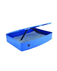 Q-CONNECT POLYPROPYLENE POLYBOX FILE FOOLSCAP BLUE KF04103
