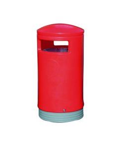 OUTDOOR HOODED TOP BIN 75 LITRE RED 321773