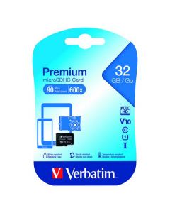 Verbatim Micro SDHC Memory Card Class 10 32GB 44013