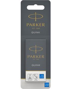 PARKER QUINK LONG INK REFILL BLUE  (PACK OF 10)