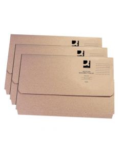 Q-CONNECT DOCUMENT WALLET FOOLSCAP BUFF (PACK OF 50 WALLETS) KF26090