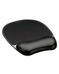 FELLOWES CRYSTALS GEL MOUSE PAD BLACK 9112101