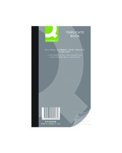 Q-CONNECT FEINT RULED TRIPLICATE BOOK 210X127MM KF04098 (PACK OF 1)