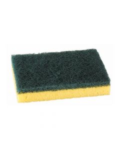 SPONGE SCOURER RECYCLED NON-SCRATCH HEAVY DUTY BLUE [PACK 10]