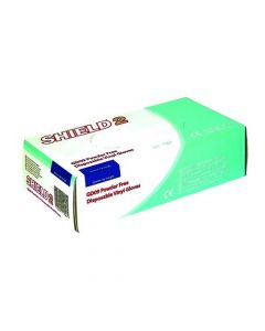 SHIELD POWDER-FREE VINYL GLOVES LARGE CLEAR (PACK OF 100) GD09