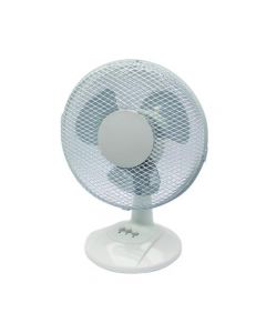 Q-CONNECT 2-SPEED DESKTOP FAN 230MM/9 INCH KF00402