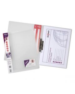 SNOPAKE CLAMPBINDER A4 CLEAR (PACK OF 10 BINDERS) 12772