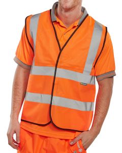 BEESWIFT HI VIZ WAISTCOAT FULL APP. G ORANGE L (PACK OF 1)