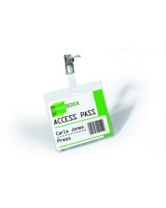 DURABLE 60X90MM SECURITY FASTENER NAME BADGE (PACK OF 25) 8003