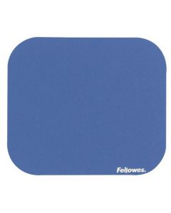 FELLOWES MOUSE PAD RUBBER BASE BLUE 58021-06