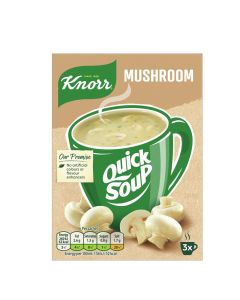 KNORR QUICK SOUP MUSHROOM 3 PORTIONS (PACK OF 12)