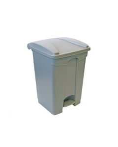 PEDAL OPERATED GREY PLASTIC BIN 45 LITRE CAPACITY