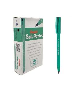 PENTEL ORIGINAL SIGN PEN S520 FIBRE TIP PEN 2MM TIP 1MM LINE GREEN (PACK OF 12) - S520-D