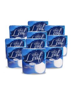 WHITE LEAF 2-PLY WHITE TOILET ROLL 200 SHEET (PACK OF 40) 