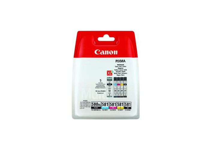 Canon PGI 580 XL CLI 581 XXL Multipack  Kit 5 cartridges Canon compatible  PGI-580 XXL