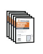 ANNOUNCE MAGNETIC FRAME A4 BLACK (PACK OF 5) AA01847