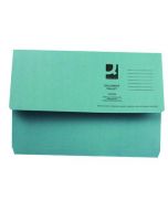 Q-CONNECT DOCUMENT WALLET FOOLSCAP BLUE (PACK OF 50 WALLETS) KF23011